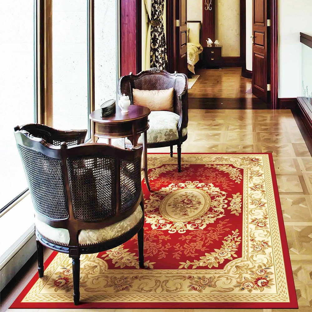 Chọn hoa văn trên thảm có nội dung cát tường Chọn hoa văn thảm trải phòng khách nên xem màu phong thủy để mang lại sự thịnh vượng cho chủ nhà