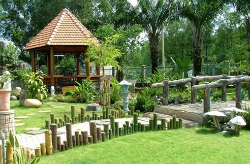 Thiết kế sân vườn theo phong thủy