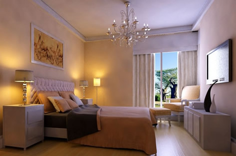 Phòng ngủ nên thiết kế đèn dịu nhẹ Phòng ngủ nên chọn đèn có màu theo <a class=