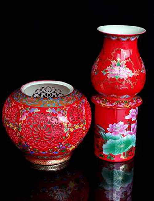 Bày bình cổ mang lại vận may 2