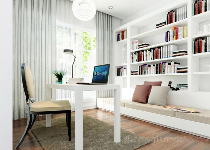 Phòng đọc sách, phòng làm việc tại sao không nên hướng mặt trời?