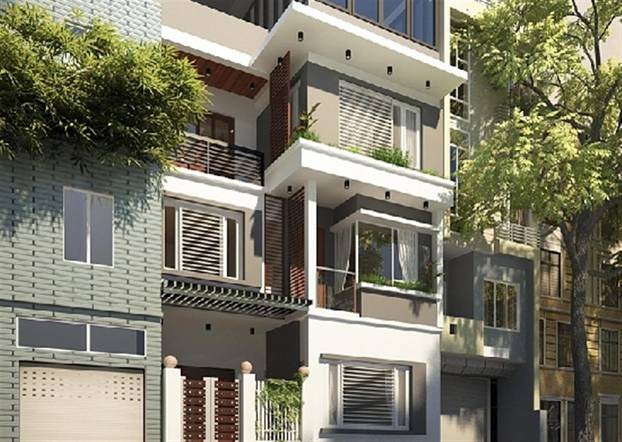 cạnh tường của ngôi nhà bị xung sát để hóa giải