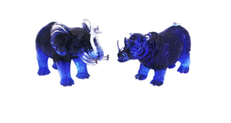 Cách hóa giải các sao hung của năm 2014 4 Tê giác và Voi giúp hóa giải sao số 7.