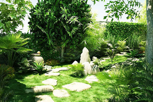 Cây xanh có tác dụng tăng sinh khí cho ngôi nhà