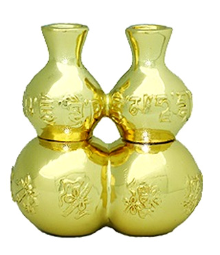 Cách hóa giải các sao hung của năm 2014 2 Hồ lô kép được coi là mạnh hơn nhiều lần so với hồ lô đơn trong hóa giải sao số 2.