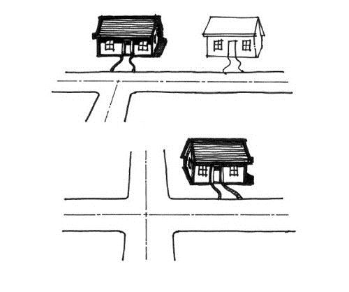 Theo phong thủy, vị trí nhà ở khu vực chữ Y hoặc chữ T đều không tốt bố trí nhà ở