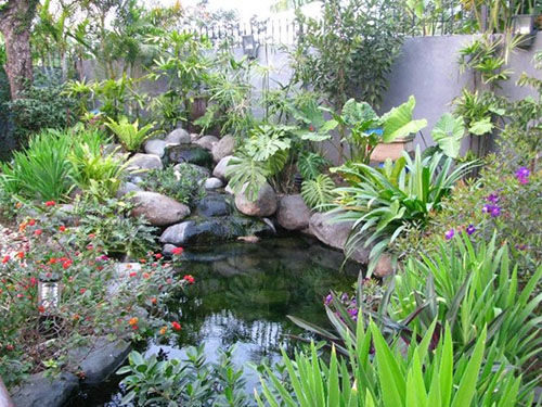 Cây xanh và ao nước nếu biết cách bố trí sẽ mang lại may mắn cho gia chủ