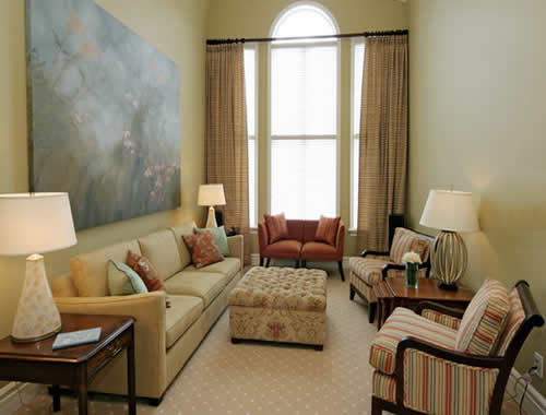 Bài trí sofa nên tạo thế “tựa lưng vào núi” Bài trí sofa hợp <a class=