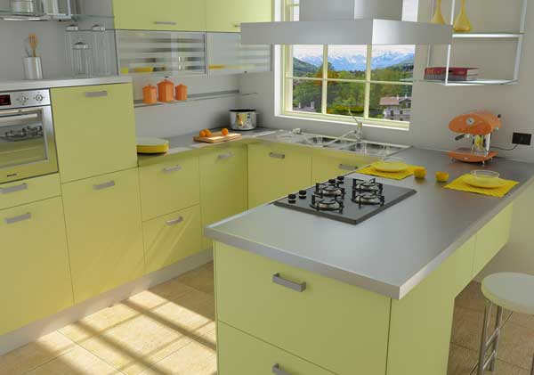 Sắp xếp các yếu tố đối lập trong phong thủy phòng bếp 1