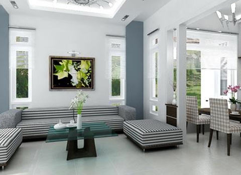 Phối màu sắc hợp phong thủy trong phòng khách 2 Phối màu sắc hợp phong thủy trong phòng khách | ảnh 3