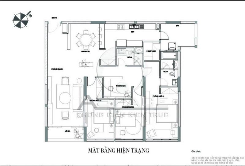 Cải tạo căn hộ 172m2 hợp phong thủy tuổi 1974 1