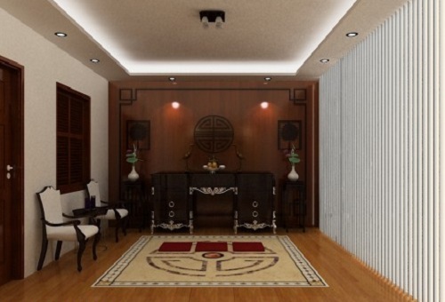 Không nên đặt giường ngủ sau bàn thờ 1 Không nên đặt giường ngủ sau bàn thờ | ảnh 2